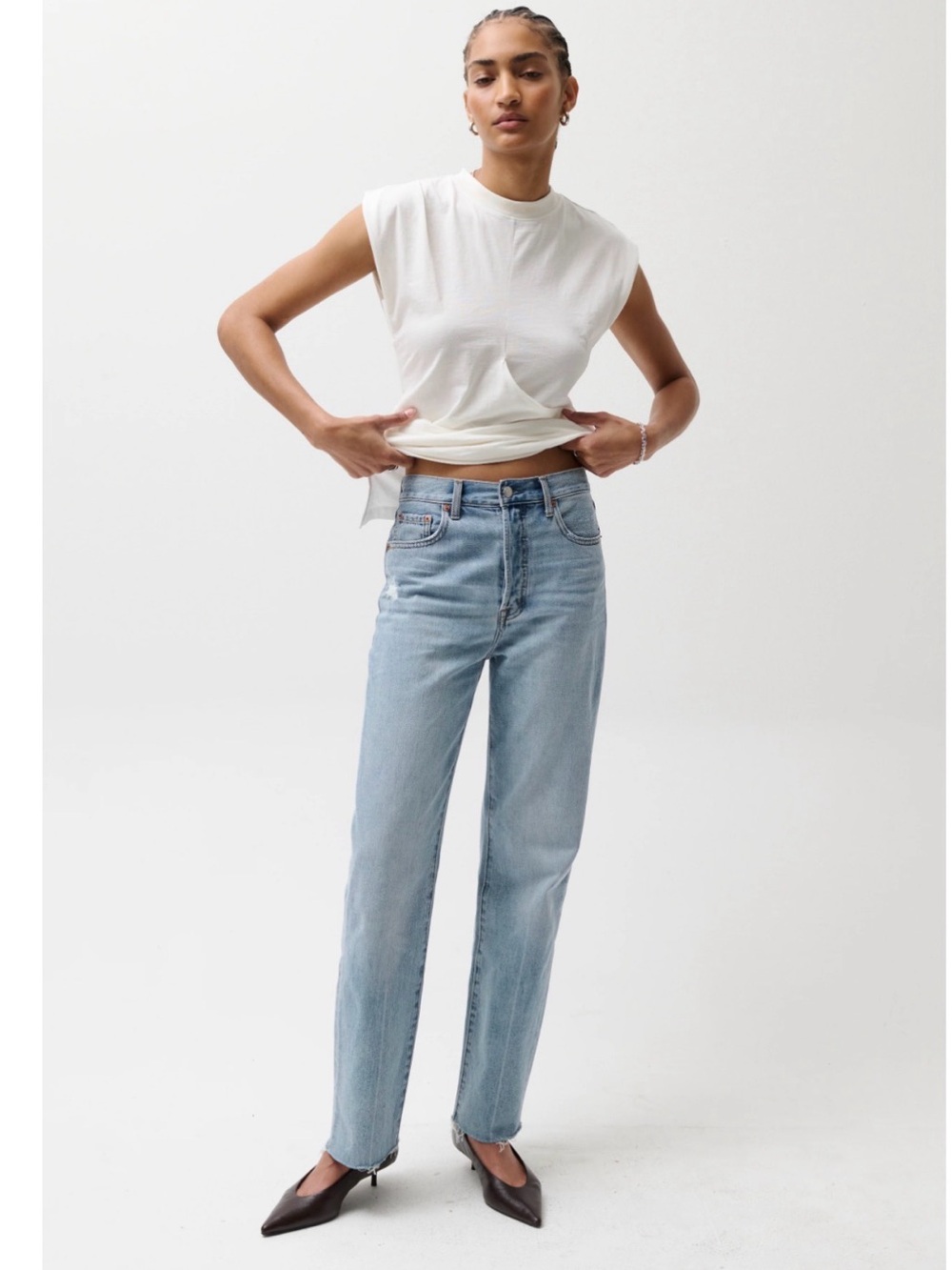 pistola Cassie Straight Leg High-Rise Jeans - Savvy Vintage